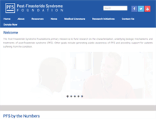 Tablet Screenshot of pfsfoundation.org
